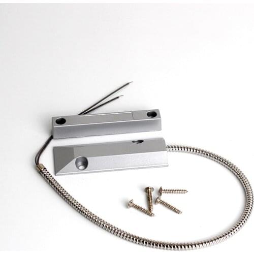 Surface Mount Alarm Magnetic Contact Ideal for Door Window Security with Lead Wire, Normal Closed Wired Magnetic Contact Switch