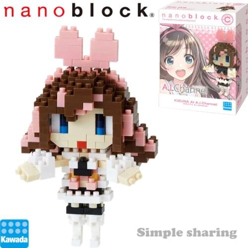 Nanoblock Character Kizuna Eye A.I.Channel CN-09 Diamond Building Blocks Creative Mini Bricks Toy For Children Collectibles New
