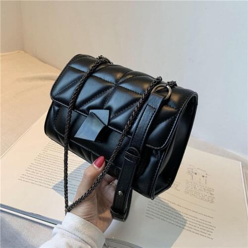 Shoulder Bag Female Designer Crossbody Bag Women Handbag Purse Chain Women Bag Diamond Lattice Fashion 2021 New Trend PU Leather