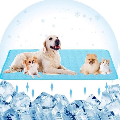 Dog Cooling Mat Xl Not Toxic Ice Pad Washable Summer Pets Self Cooling Mat for Large Dogs Cats Estera De Enfriamiento Para Perr