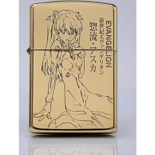 Original ZORRO Kerosene Lighter Pure Copper Fine Carving Classic Cartoon Pattern Japanese Style Outside Tools Gift Case