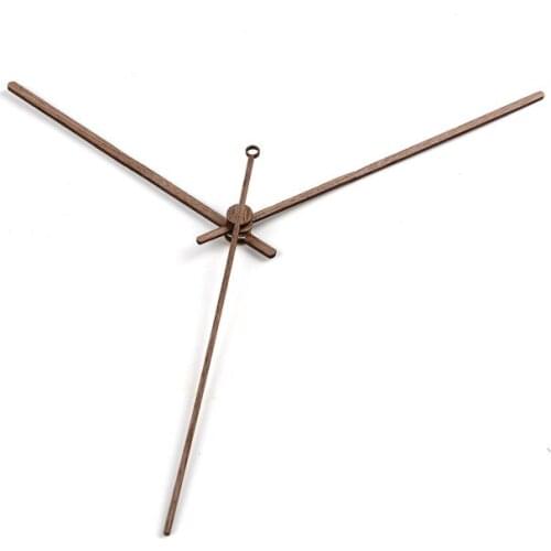 Cross-stitch solid wood clock black walnut wall clock parts 10/12/14 inch creative clock needle custom personality