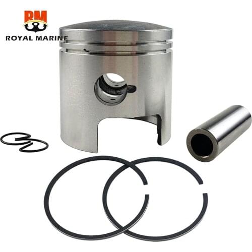 Piston Kit STD With Rings for Suzuki Outboard Engine 25HP 30HP DT25/30 12110-96353-000 12110-96300 12140-96301 71MM 12110-96353