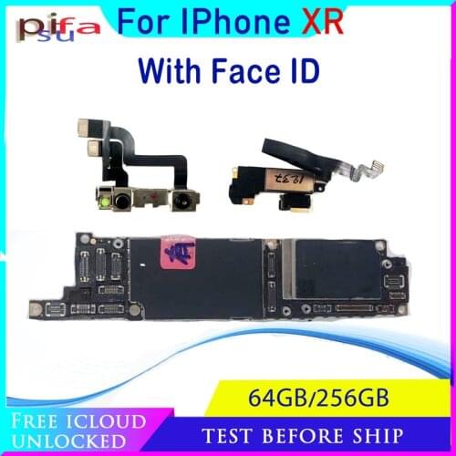 With/Without Face ID 64GB 128GB 256GB Full Chips MainBoard 100% Original Unlocked Tested Good Working For iPhone XR MotherBoard