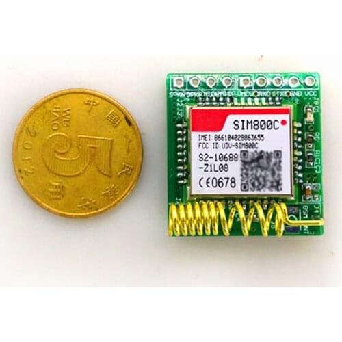 Smallest SIM800C GPRS GSM Module MicroSIM Card Core Board Quad-band TTL Serial Port (Compatible SIM800L SIM900A)