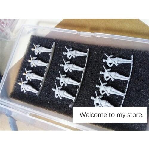 Super mini 1/72 figure model female soldier withgun 12pcs/set unpainted