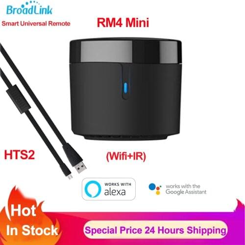 New Broadlink RM4 PRO, Smart Home Universal Remote Controller WIFI IR RF Universal Remote Control TV Work with Alexa Google Home