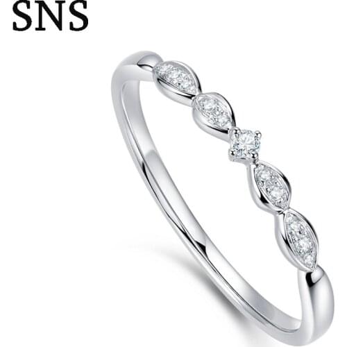 0.03ctw 14K White Gold Pave Real Natural Diamonds Band Engagement Wedding Anniversary Band Fine Jewelry Womens