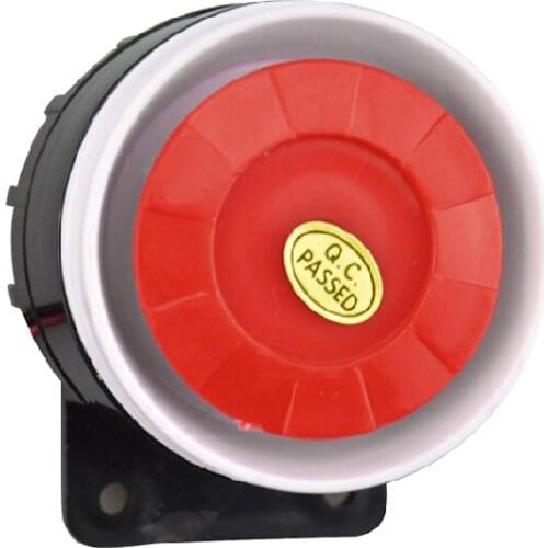 1 Pcs DC 12V Loud Wired Mini Indoor Accessory Horn Siren Home Security Sound Alarm System 120dB Piezo Buzzer Speaker Anti-theft