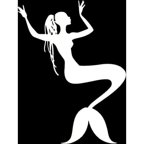 16*12cm Fashion Personality Creativity Classic Attractive Mermaid Swimming Girls Truck Window Vinyl Decal Sticker