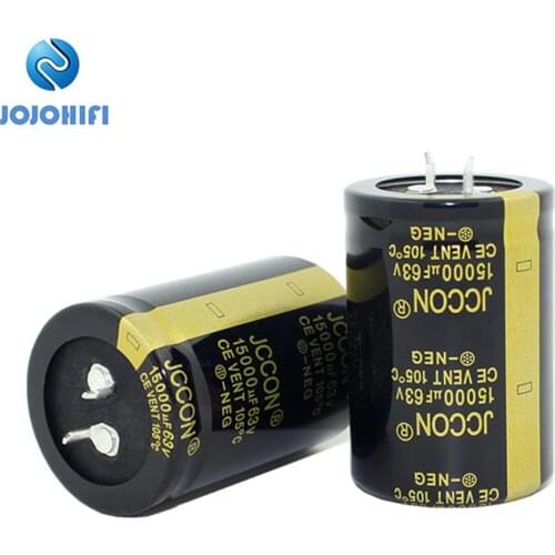 2pcs 35x60mm 15000UF 63V JCCON 105 ℃ New Audio Power Amplifier Power Supply Board Horn Capacitor