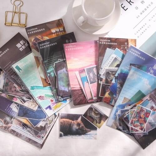 40 Sheets/pack Travel Series Stickers Creative Hand Account Album Decoration Scrapbooking DIY Material Stickers