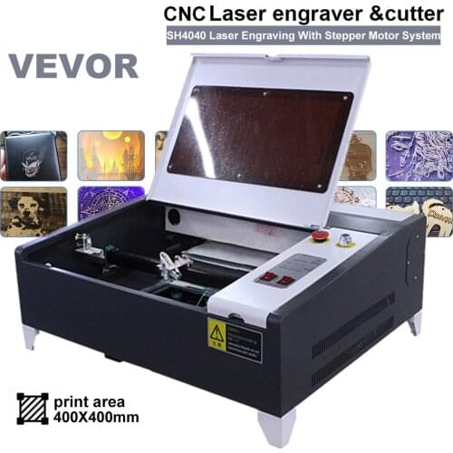 400*400mm 50W CO2 Laser Engraving Cutting Machine Laser Machine HIGH SPEED With Hermetic CO2 Glass Tube