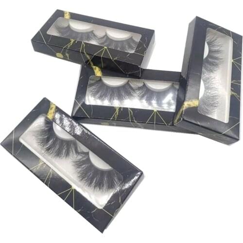 5D 25 Mink Eyelash Vendor 1 Pair handmade real mink hair full strip 8D Mink Lashes Bulk eyelash with Free Eyelash Packaging Box