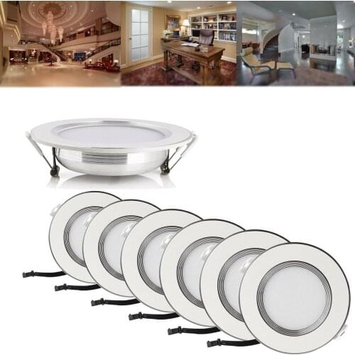6W 8W 10W 12W 15W 18W LED Recessed Ceiling Light Fixture Downlight Lamp + Driver Spotlight Lighting For Home Office Decoration