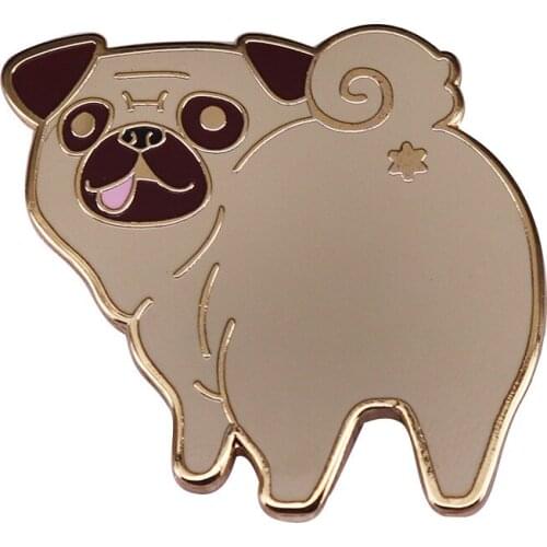 Cute Dog Hard Enamel Pins Animal Brooches Women Men Lapel Badges Backpack Collar Fashion Jewelry Gifts For Kids Friend
