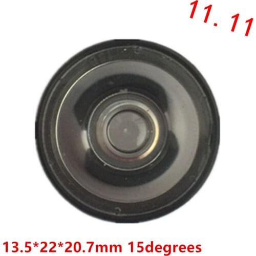 10PCS/lot 15 degrees LED lens cup 22mm diameter use for 25mm CCTV camera lens surveillance accessory