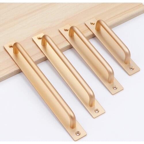 Aluminium Alloy Black Door Handles Balcony Bedroom Kitchen Door Pulls Silver White Furniture Handle Door Hardware knobs