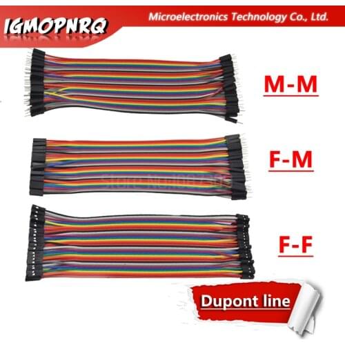 Dupont line 40pcs 20cm male to male / male to female / female to female / jumper wire Dupont cable Dupont line