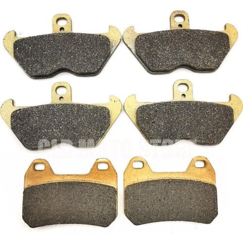 Motorcycle Brass Alloys Brake Pads For BMW K1200 LT KL1200LT STD ABS 1997-2009