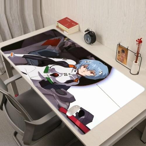 Evangelion Gaming Mouse Pad Xxxl Pc Mat Table Kawaii Anime Desk Computer Long Carpet Mause Gamer Keyboard Large Pads Led for and
