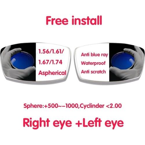 1.56 Index Glasses Lens 1.61 Anti Blue Light Ray Glasses Resin Lenses 1.67 1.74 Ultra-thin Reading Myopia Eyewear Optical