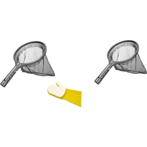 Pool Cleaning Kit, Pond Maintenance Kit Swimming Pool Accessories with Leaf Skimmer Net & Glove for Swimming Pool