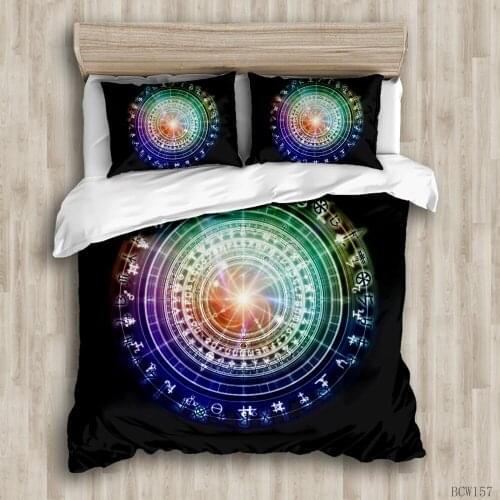 Horoscope duvet room bedding set luxury duvet cover set comforter bedding sets queen bedding set