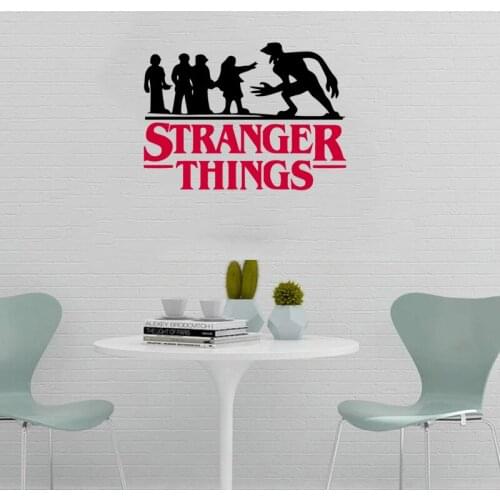 Stranger Things Wall Decals Wallpaper For Baby Room Bedroom Living Room Decor Vinyl Revocable Mural DW5928