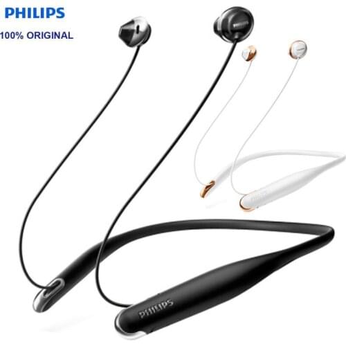 Original Philips Shb4205 Wireless Bluetooth Earphone Neckband Headsets Lithium Polymer For Iphone X Iphone 8/8plus