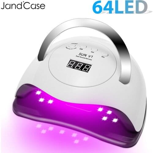 64 LED UV Nail Lamp for Manicure Table for Fast Drying Semi-Permanent Gel Lamp Professional Salon Curing All Nail Gel Dryer