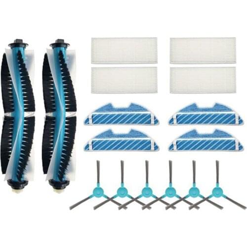 Main Roller Side Brush Hepa Air Filter Mop Cloth Replacement Parts for Conga 1290 1390 Vacuum Cleaner Spare Accessories