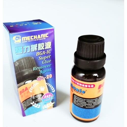 1 Bottle MECHANIC BGA IC Adhesive Glue Removing Epoxy Remover Cell Phone CPU Chip Cleaner 20ml BGA-IC Repair Remove Liquid Tool