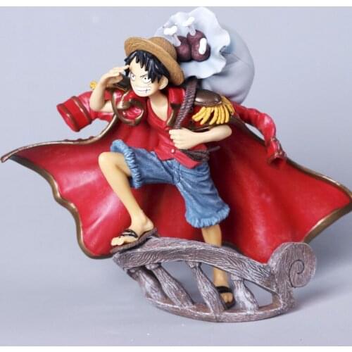 15CM Anime Peripheral One Piece Theatrical Edition Luffy Figure Modeling King Top Battle Decoration Model Birthday Gift