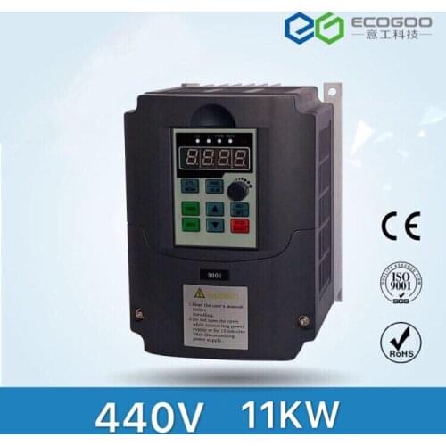3 phase 440V input 3 phase 440V output 22A 11KW 15HP Inverter VFD frequency AC drive