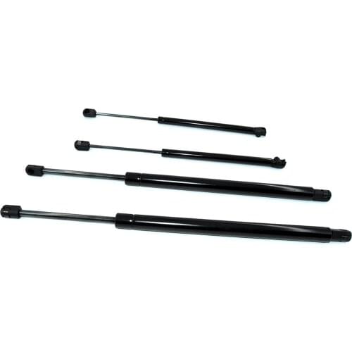 4pcs Vieruodis Rear Window +Tailgate Boot Gas For Nissan Pathfinder R51 2005 2006 2007 2008 2009 2010 2011 2012 Struts Support