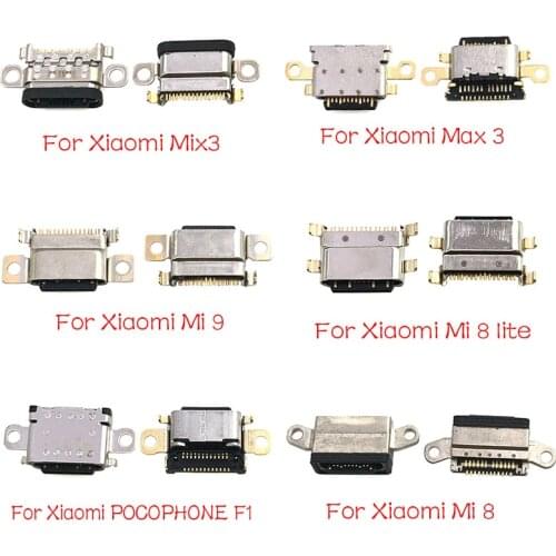 5Pcs/Lot,Charger Port Micro USB Connector Jack Socket For Xiaomi Mi A1 A2 8 9 CC9E Max3 Mix 3 Redmi Note 7 Pro Parts