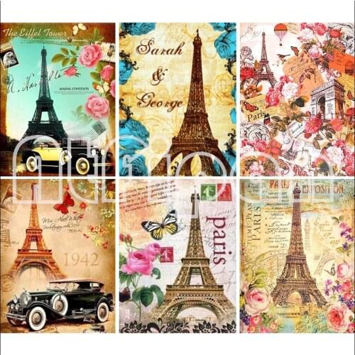 5D DIY Diamond Painting Landscape Tower Cross Stitch Kit Full Square Rhinestone Diamond Embroidery Mosaic Home Decoration