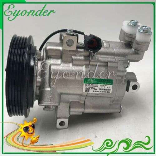 A/C AC Air Conditioning Compressor Cooling Pump DKV08 for Nissan MARCH III MICRA K12 16V NOTE E11 1.4 1.6 92600AX80A 92600AX80B
