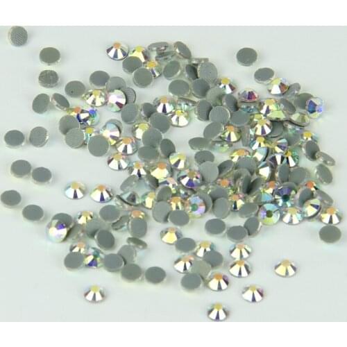 AB SS8 DMC Hot fix Rhinestones 1440pcs/bag/lot ,Flat back Rhinestone with glue for bags shoes dress accessaries