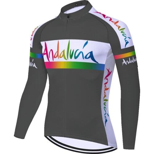 Andalucia Summer Spirng Ropa Camiseta Abbigliamento Mallots Masculino Jersey Camisa Ciclismo Masculina Maillot Ciclismo Hombre