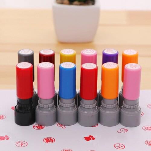 Auto Ink School Teacher Schoolhouse Kids Gift Stamp Cartoon Children Plastic photosensitive seal custom