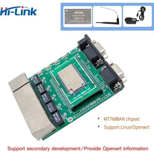 Free Shipping MT7688AN Chip Supports Linux/OpenWrt Startkit Smart Devices and Cloud Services Applications HLK-7688A 128M RAM