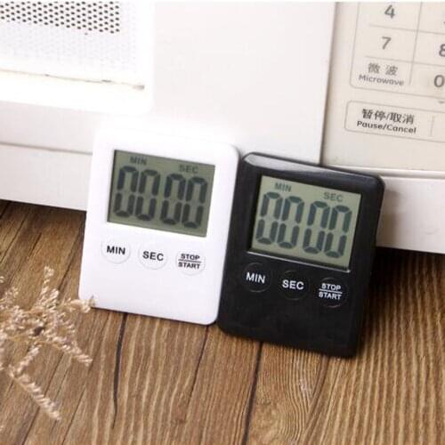 200pcs Digital Electronic LCD Magnetic Countdown Cooking Timer Count Down Egg Kitchen 99 Minute Alarm Clock