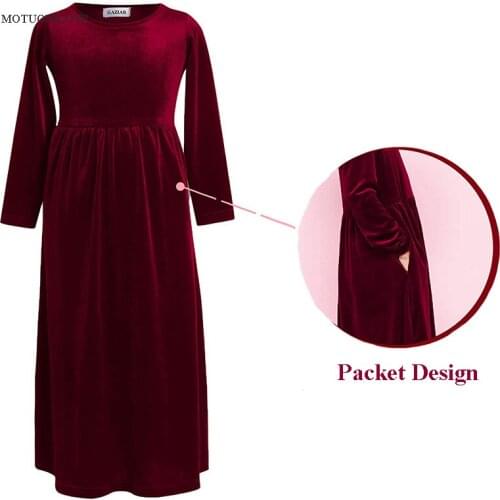 Autumn Winter Flower Children Wedding Girls Christmas Dress Kids Clothes Long Princess Clothing Vestidos 5 8 10 Years Kids Dress