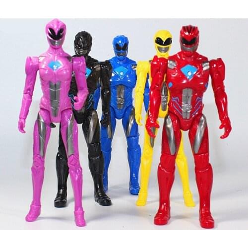 5PCS/LOT 16CM ET Alien Action Figure Toy Doll Articulated Doll Aime Mighty Power Morphin Dinosaur Team Rangers Collection Model