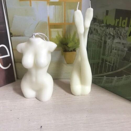 Korean Ins Wind Body Art Ballet Legs Candle White Flesh-colored Human Body Candle Crafts