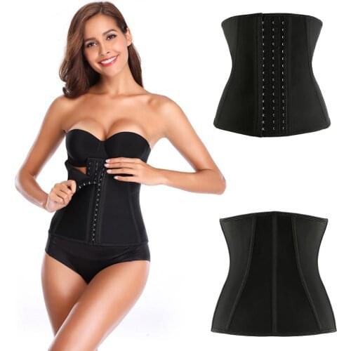 Latex Waist Trainer Corset 9 Steel Bone Shapewear Body Shapers Women Corset Slimming Belt breath Waist Cincher fajas colombianas