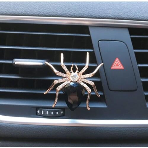 Creative Car Accessories For Girls Car Air freshener In Car Ornaments Spider Air Vent Clip Scent Car Fragrance Diffuser Gifts