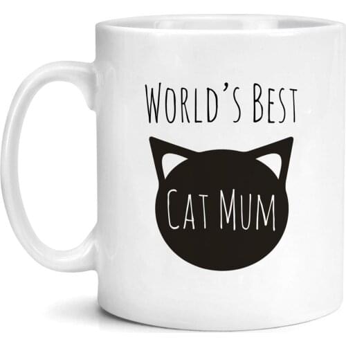 Worlds Best Cat Mum Mug Gift Mothers Day Cat Lover Present Tea Coffee Cup Mugs